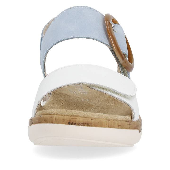 Remonte Artikelnummer R6853-10 remonte Damen Riemchensandalen babyblau-kristallweiß Neueste Stile