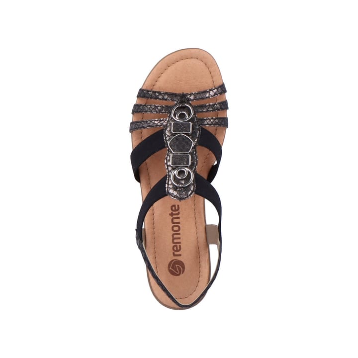 Remonte Artikelnummer R3654-01 remonte Damen Riemchensandalen asphaltschwarz Sonderangebot der Fabrik