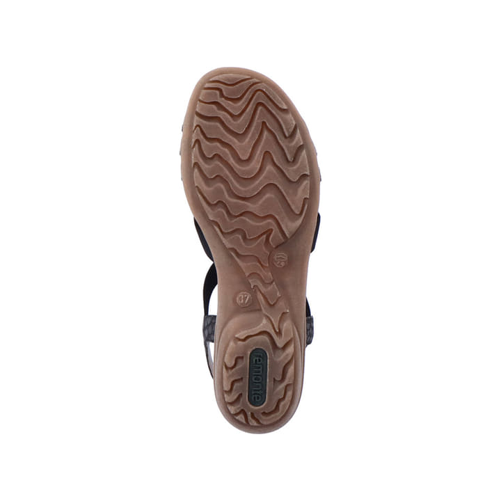 Remonte Artikelnummer R3654-01 remonte Damen Riemchensandalen asphaltschwarz Sonderangebot der Fabrik