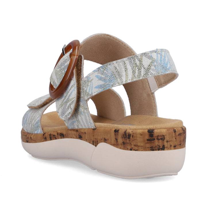 Remonte Artikelnummer R6853-92 remonte Damen Riemchensandalen cremeweiß-eisblau Nur noch ein Tag übrig