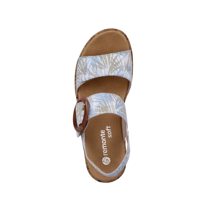 Remonte Artikelnummer R6853-92 remonte Damen Riemchensandalen cremeweiß-eisblau Nur noch ein Tag übrig