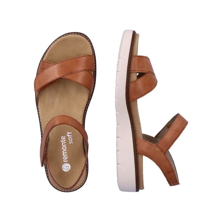 Remonte Artikelnummer D2049-22 remonte Damen Riemchensandalen karamellbraun Super Rabatt