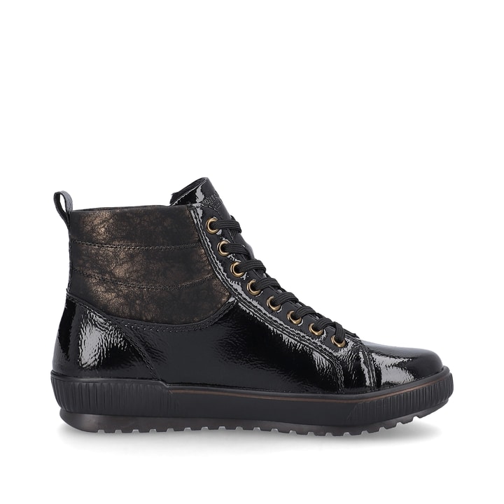 Remonte Artikelnummer D0775-01 remonte Damen Schnürschuhe schwarz-metallic 50% Rabatt für begrenzte Zeit