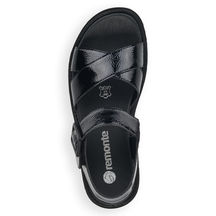 Remonte Artikelnummer D7950-01 remonte Damen Riemchensandalen glanzschwarz Online