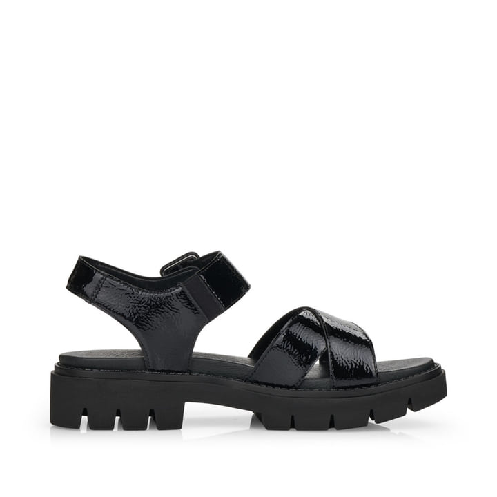 Remonte Artikelnummer D7950-01 remonte Damen Riemchensandalen glanzschwarz Online