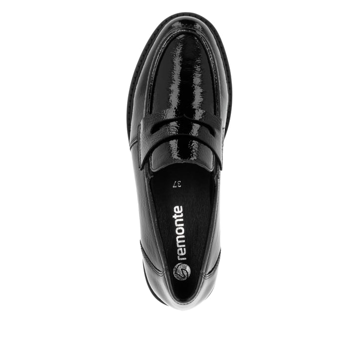 Remonte Artikelnummer D8602-00 remonte Damen Loafers glanzschwarz Auslauf
