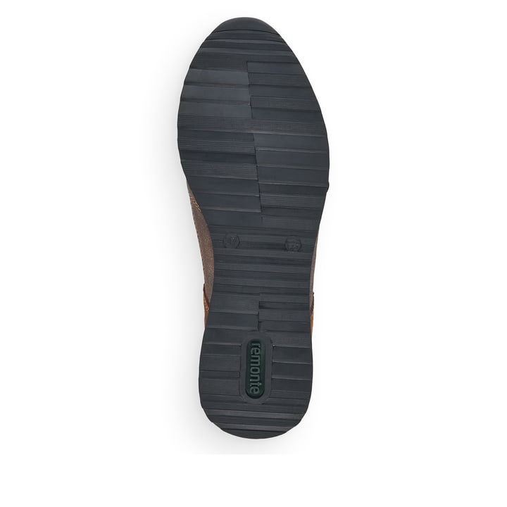Remonte Artikelnummer R2529-25 remonte Damen Slipper nougatbraun-gold Schlussverkauf
