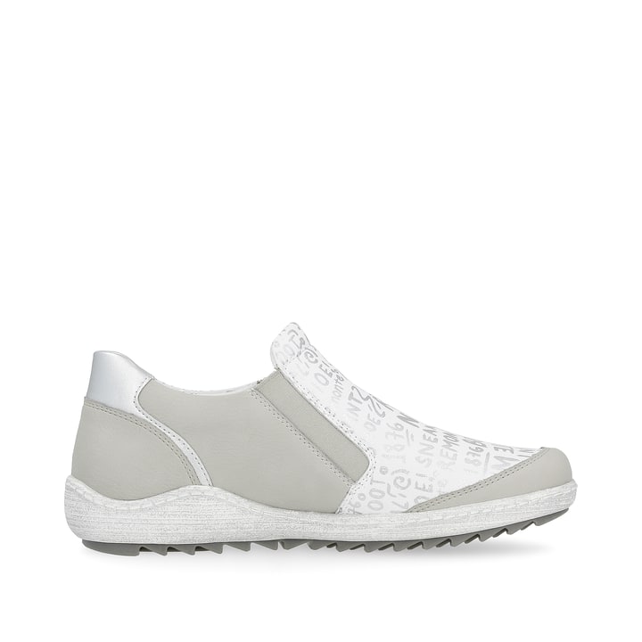 Remonte Artikelnummer R1428-80 remonte Damen Slipper silberweiß-asphaltgrau Blitzverkäufe