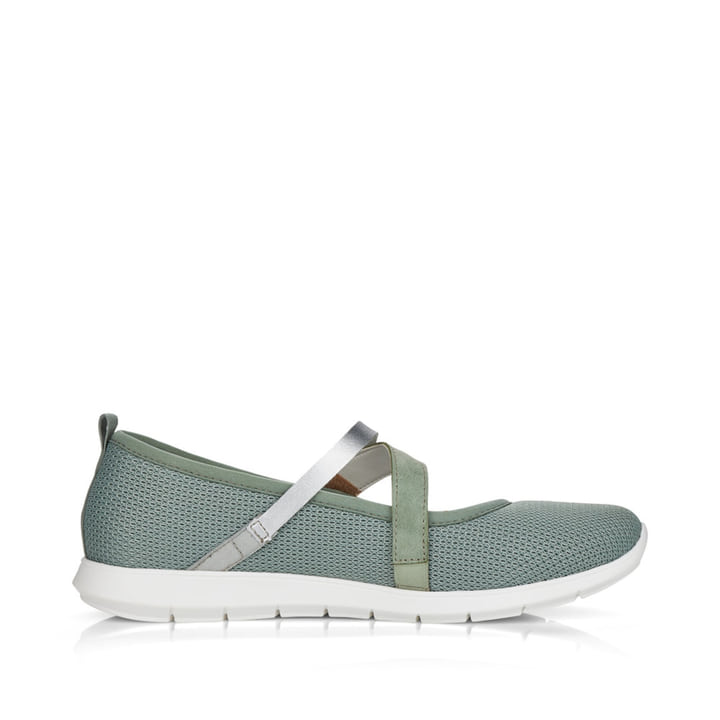 Remonte Artikelnummer R7104-52 remonte Damen Ballerinas grüngrau Sonderangebot
