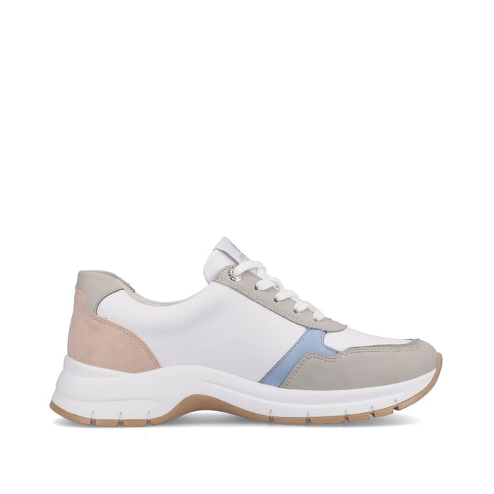 Remonte Artikelnummer D0G02-80 remonte Damen Sneaker reinweiß-altrosa-eisblau Tiefpreis