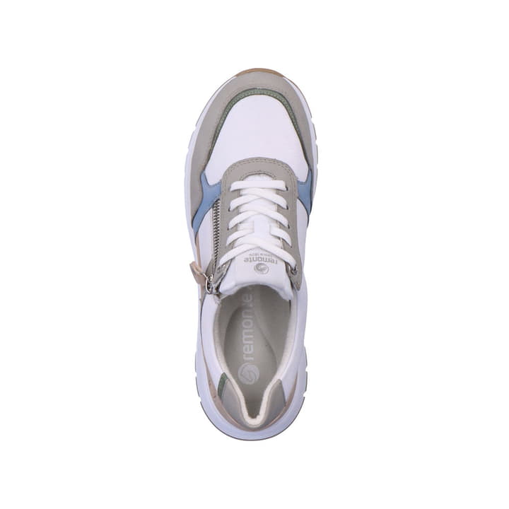 Remonte Artikelnummer D0G02-80 remonte Damen Sneaker reinweiß-altrosa-eisblau Tiefpreis