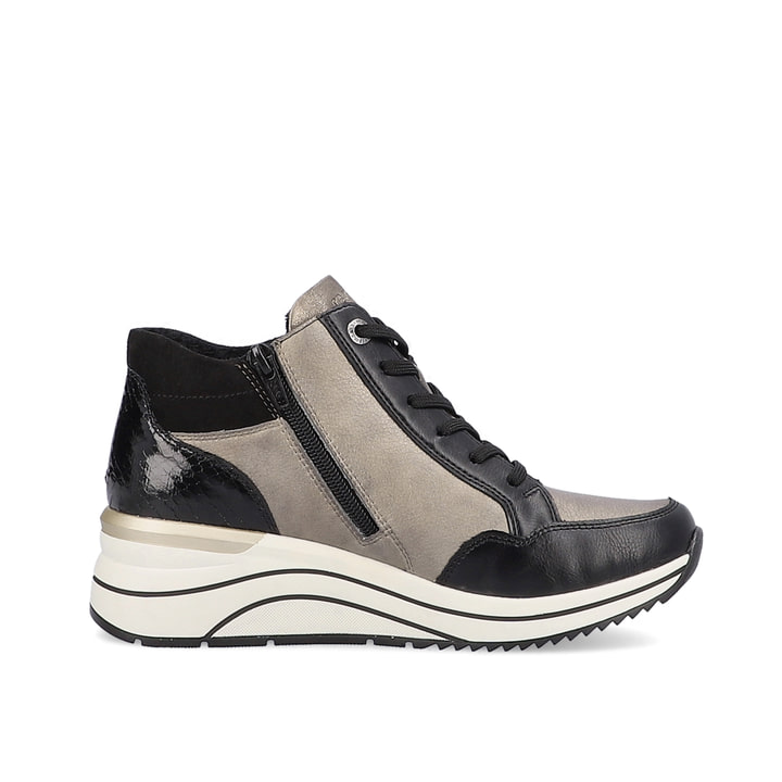 Remonte Artikelnummer D0T70-01 remonte Damen Sneaker mattschwarz-mondgrau Schlussverkauf