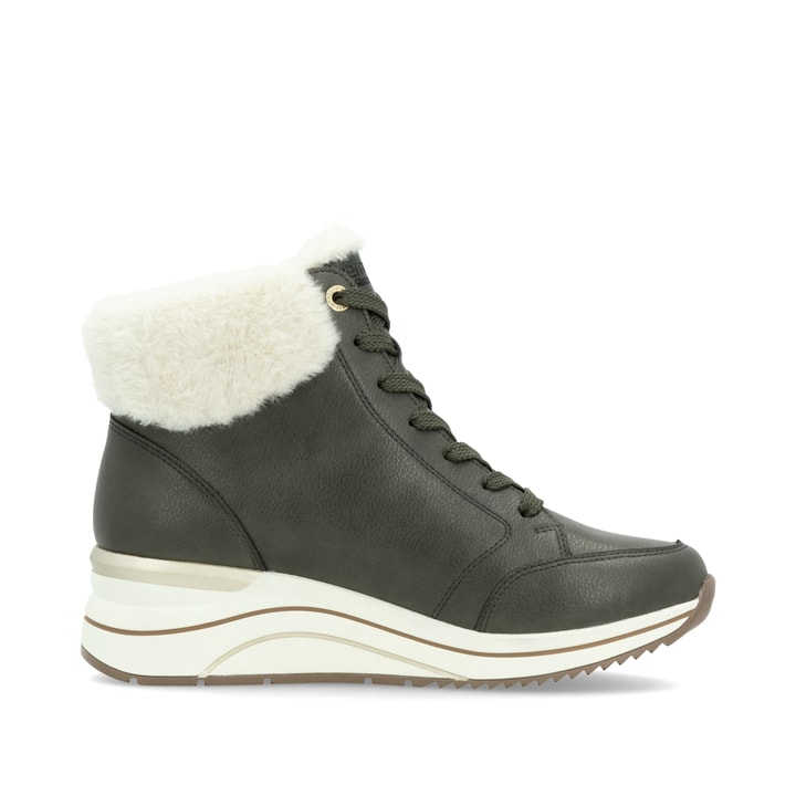 Remonte Artikelnummer D0T77-52 remonte Damen Schnürstiefel tannengrün Fabrik Onlineshop