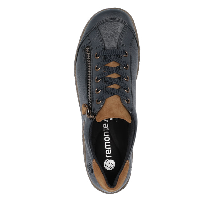 Remonte Artikelnummer R1402-16 remonte Damen Schnürschuhe königsblau-nougatbraun Fabrikpreis