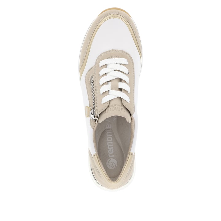 Remonte Artikelnummer R6709-80 remonte Damen Sneaker reinweiß-lehmbeige Exklusivangebot