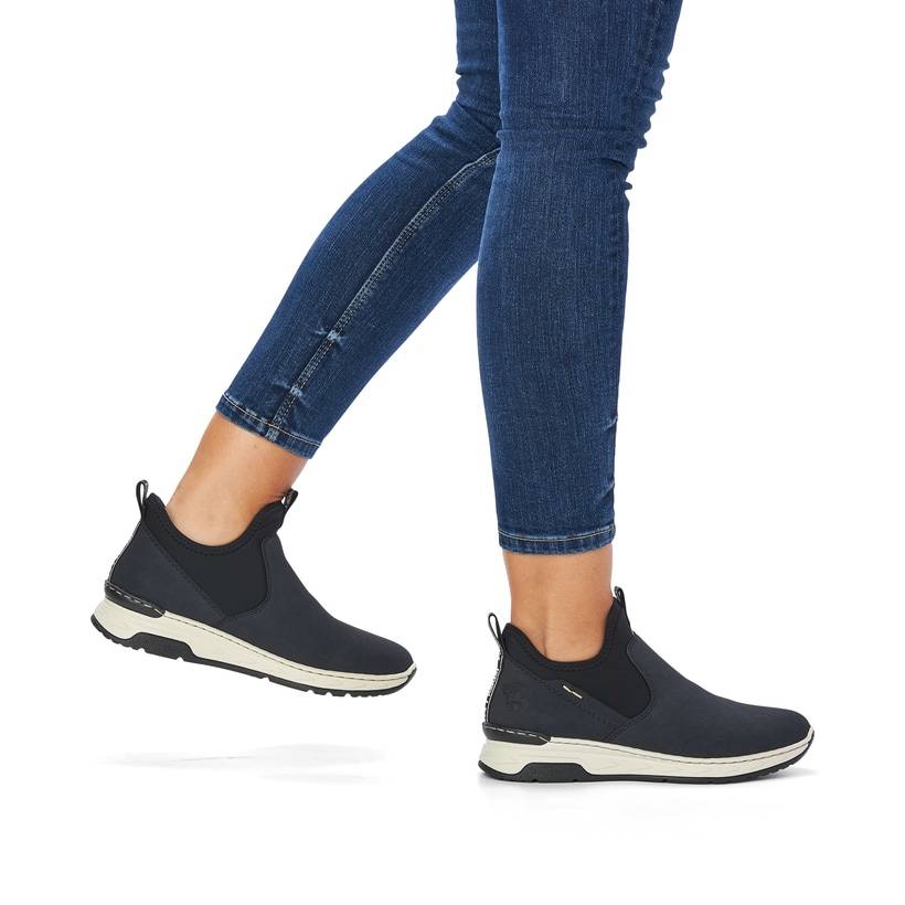 Rieker Artikelnummer M0053-14 Rieker Damen Slipper marineblau Kauf eins, bekomm eins gratis