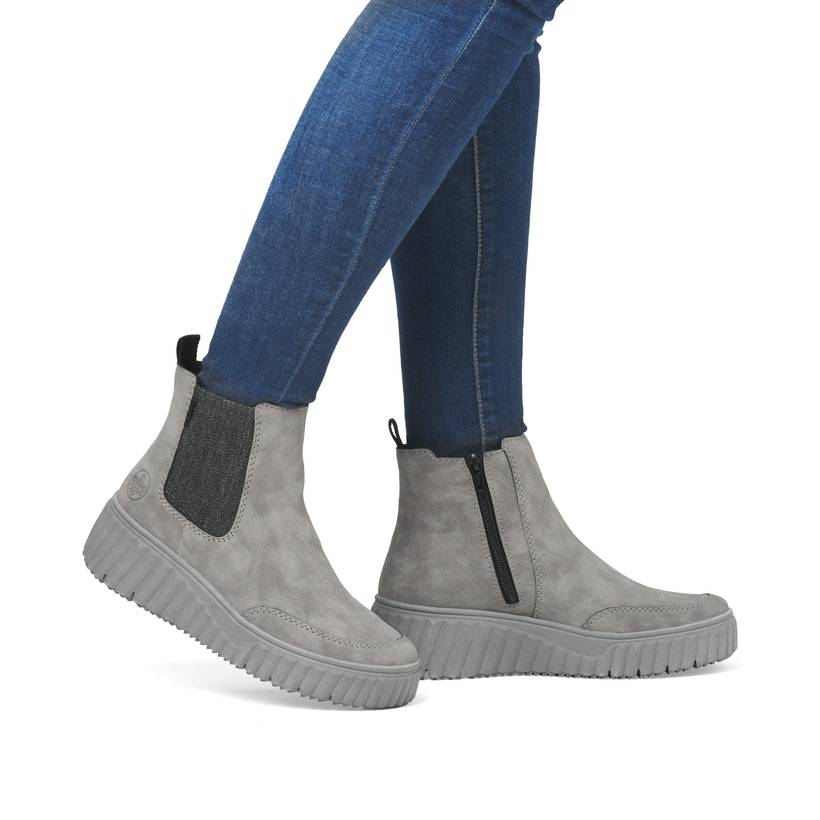 Rieker Artikelnummer N2553-40 Rieker Damen Chelsea Boots mondgrau Tägliche Deals