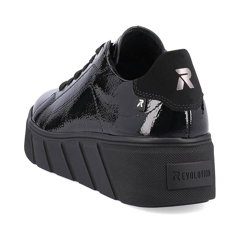 Rieker Artikelnummer W0501-00 Rieker Damen Sneaker Low mattschwarz Sonderangebote