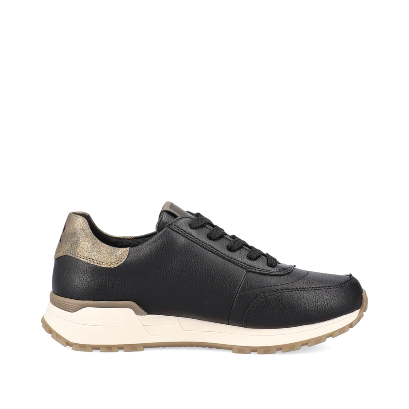 Rieker Artikelnummer W0604-00 Rieker Damen Sneaker Low urbanschwarz-bronze Tiefpreis