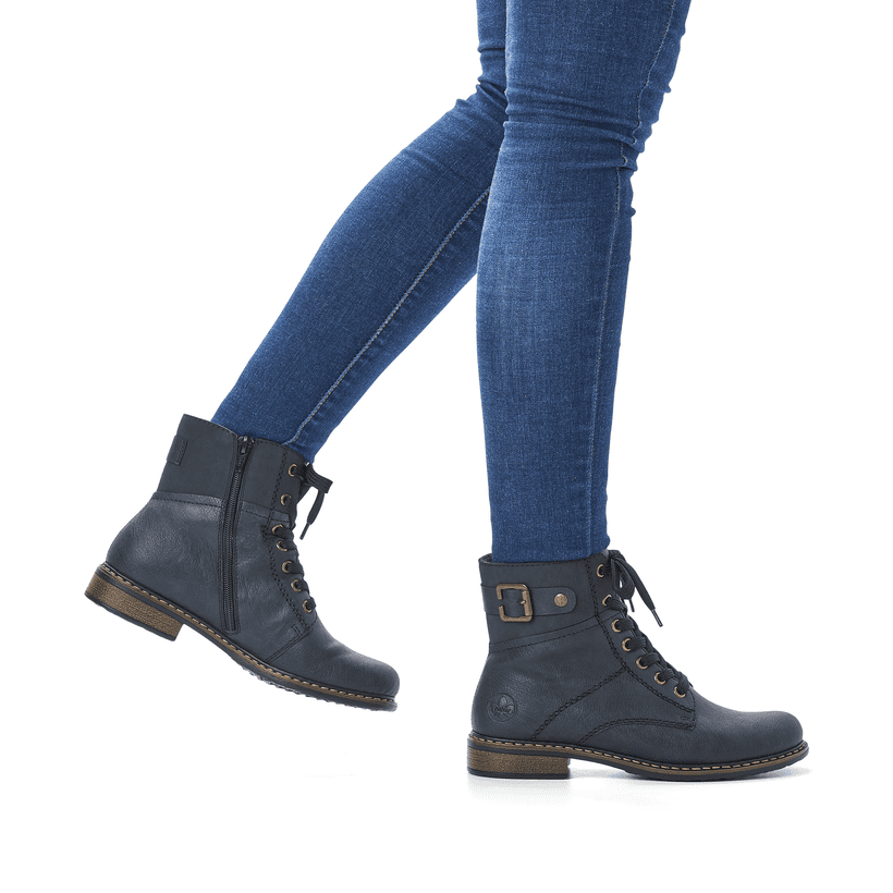 Rieker Artikelnummer 71242-15 Rieker Damen Schnürstiefel ozeanblau JETZT KAUFEN