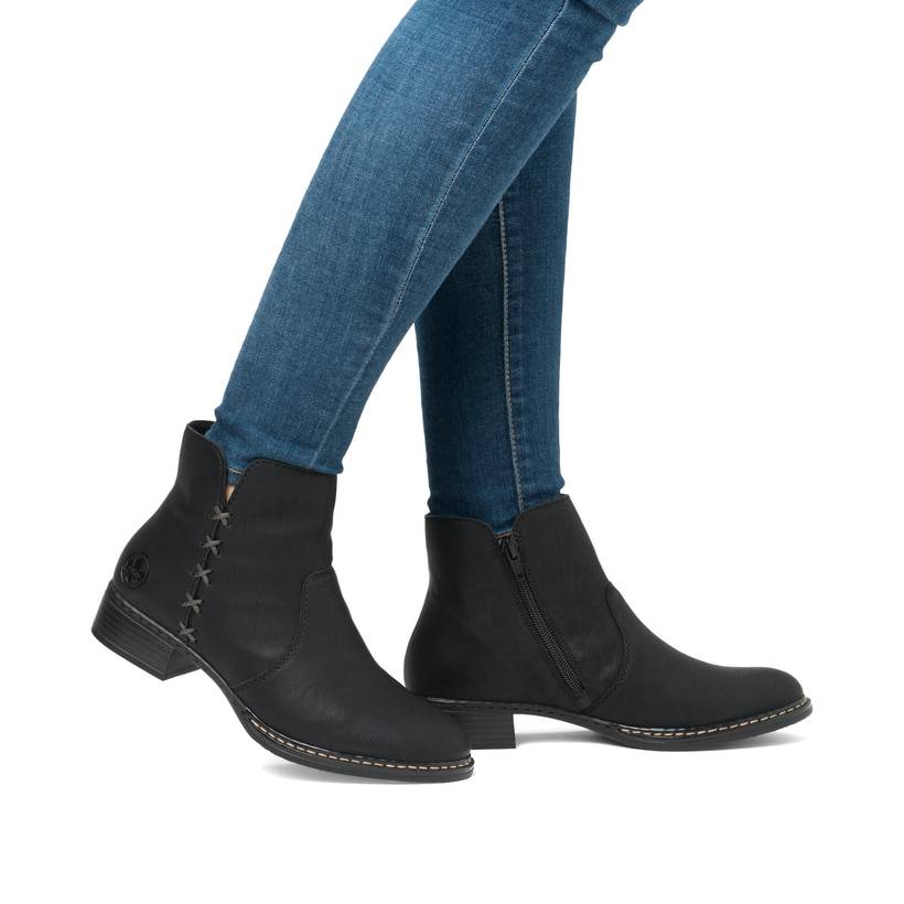 Rieker Artikelnummer 73475-00 Rieker Damen Stiefeletten graphitschwarz Bis zu 65% Rabatt