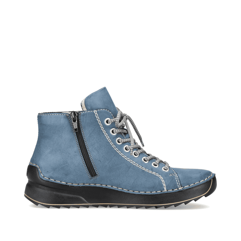 Rieker Artikelnummer 71510-14 Rieker Damen Schnürstiefel californiablau Sonderangebot der Fabrik