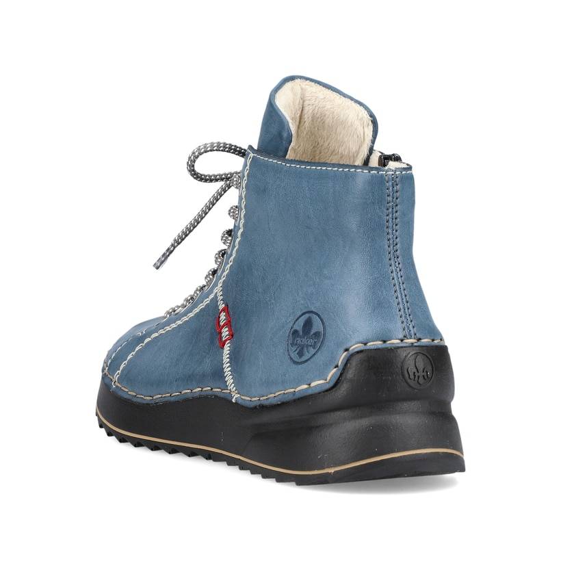 Rieker Artikelnummer 71510-14 Rieker Damen Schnürstiefel californiablau Sonderangebot der Fabrik