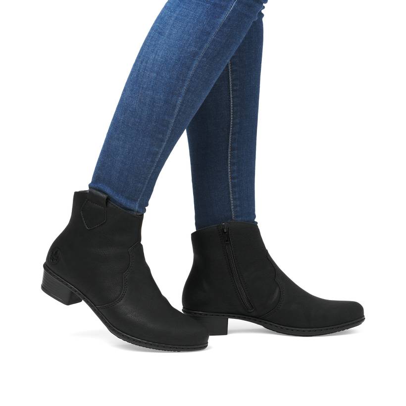 Rieker Artikelnummer Y0762-00 Rieker Damen Stiefeletten nachtschwarz Vierteljährliche Förderung