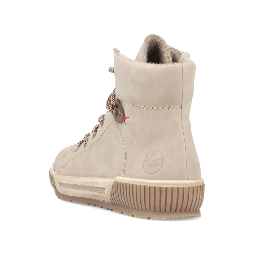Rieker Artikelnummer N0730-64 Rieker Damen Schnürstiefel cremebeige Riesige Rabatte