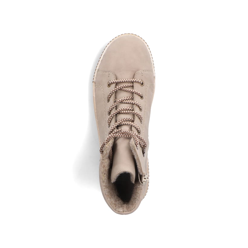 Rieker Artikelnummer N0730-64 Rieker Damen Schnürstiefel cremebeige Riesige Rabatte