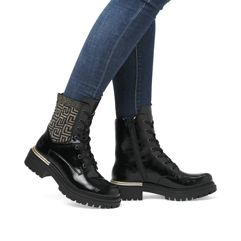 Rieker Artikelnummer 72607-00 Rieker Damen Stiefeletten urbanschwarz 50% Rabatt mit kostenlosem Versand