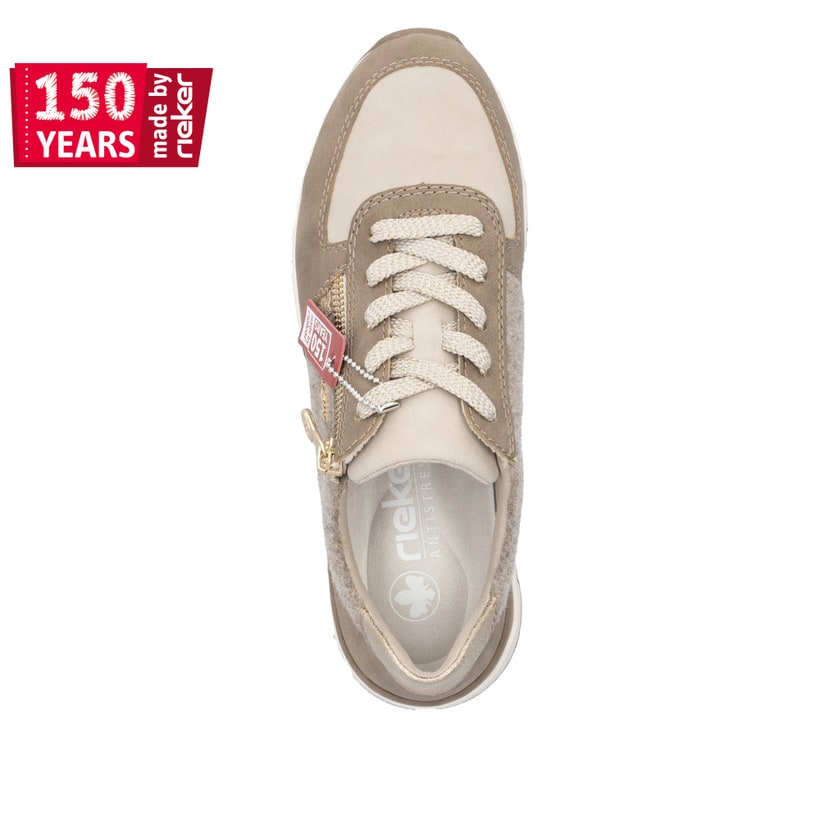 Rieker Artikelnummer 58902-64 Rieker Damen Sneaker Low braunbeige Fabrikladen