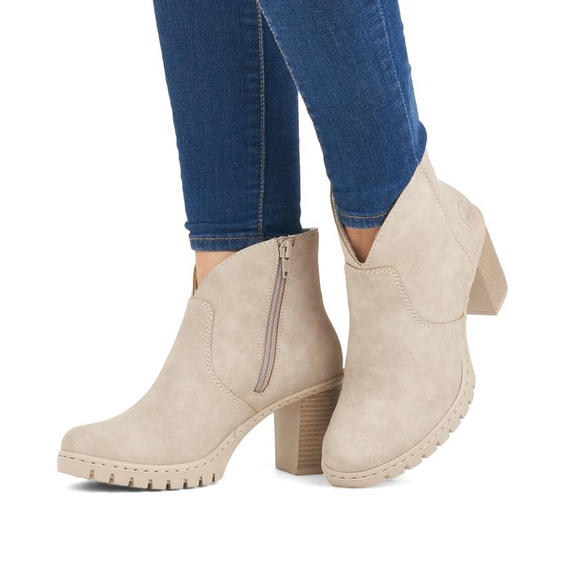Rieker Artikelnummer Y2553-60 Rieker Damen Stiefeletten hellbeige Black Friday Preise