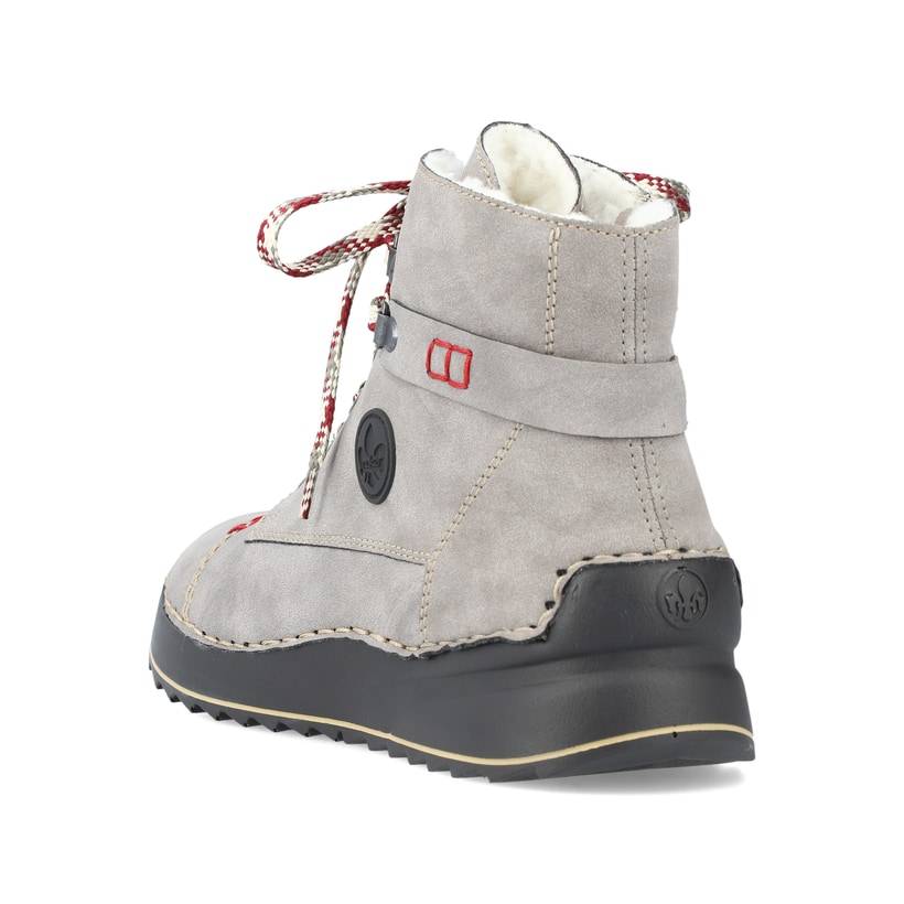 Rieker Artikelnummer 51544-64 Rieker Damen Schnürstiefel mondgrau 50% Rabatt für begrenzte Zeit