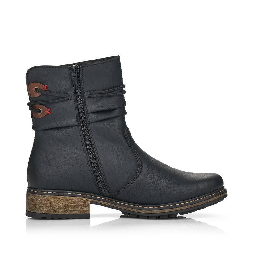 Rieker Artikelnummer Z68M1-01 Rieker Damen Kurzstiefel mattschwarz Rabatte dieses Monats