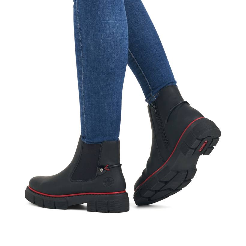 Rieker Artikelnummer M3859-00 Rieker Damen Chelsea Boots tiefschwarz Angebote