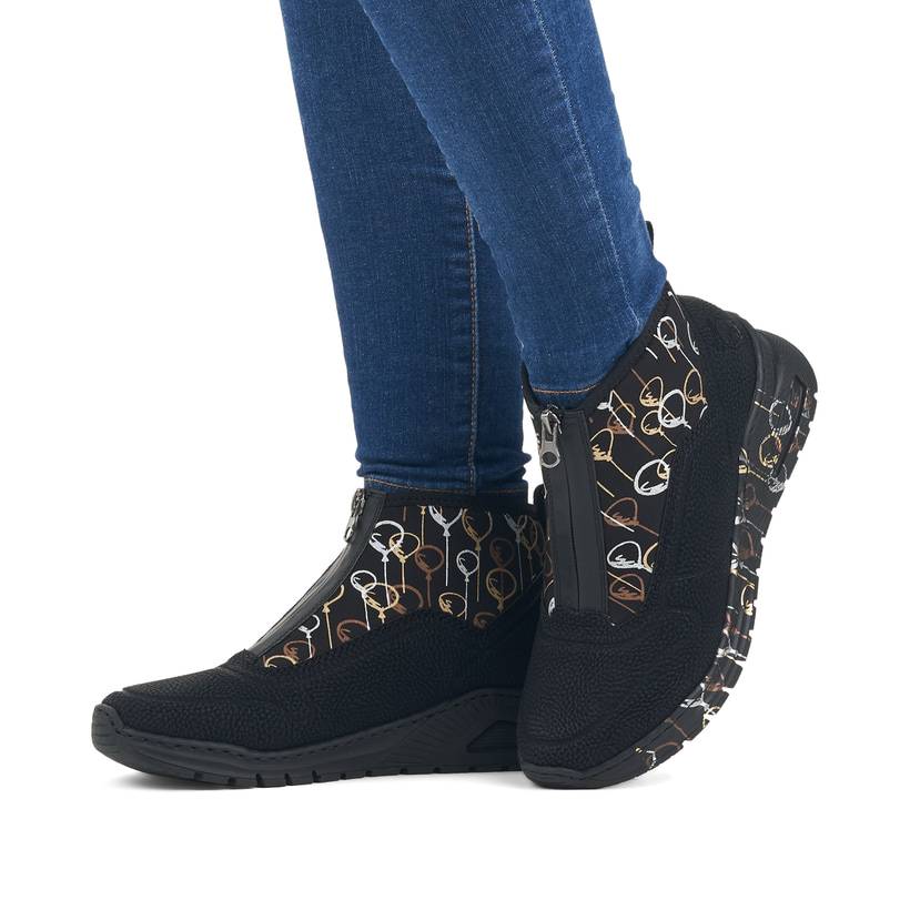 Rieker Artikelnummer M4953-00 Rieker Damen Sneaker High urbanschwarz im Angebot