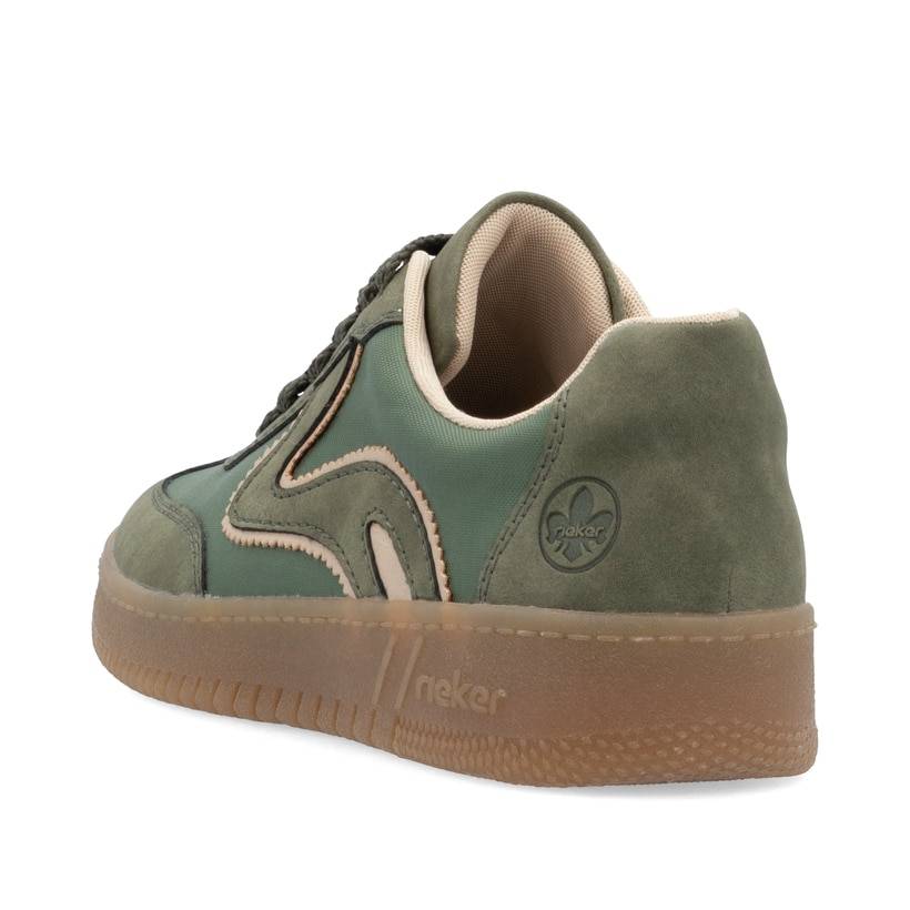 Rieker Artikelnummer M5512-54 Rieker Damen Sneaker Low kaktusgrün Schlussverkauf