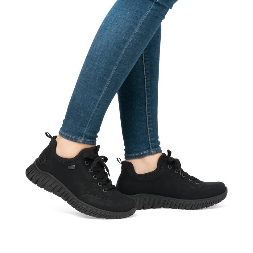 Rieker Artikelnummer M5352-00 Rieker Damen Slipper graphitschwarz Günstiger Verkauf