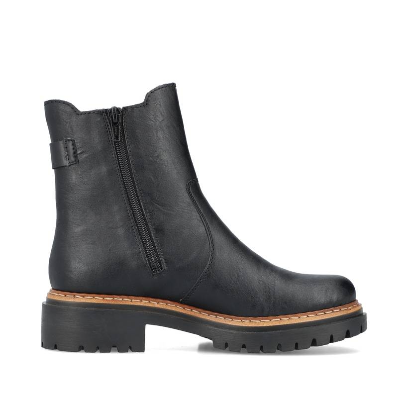 Rieker Artikelnummer 72690-00 Rieker Damen Chelsea Boots asphaltschwarz Kostenloser Versand