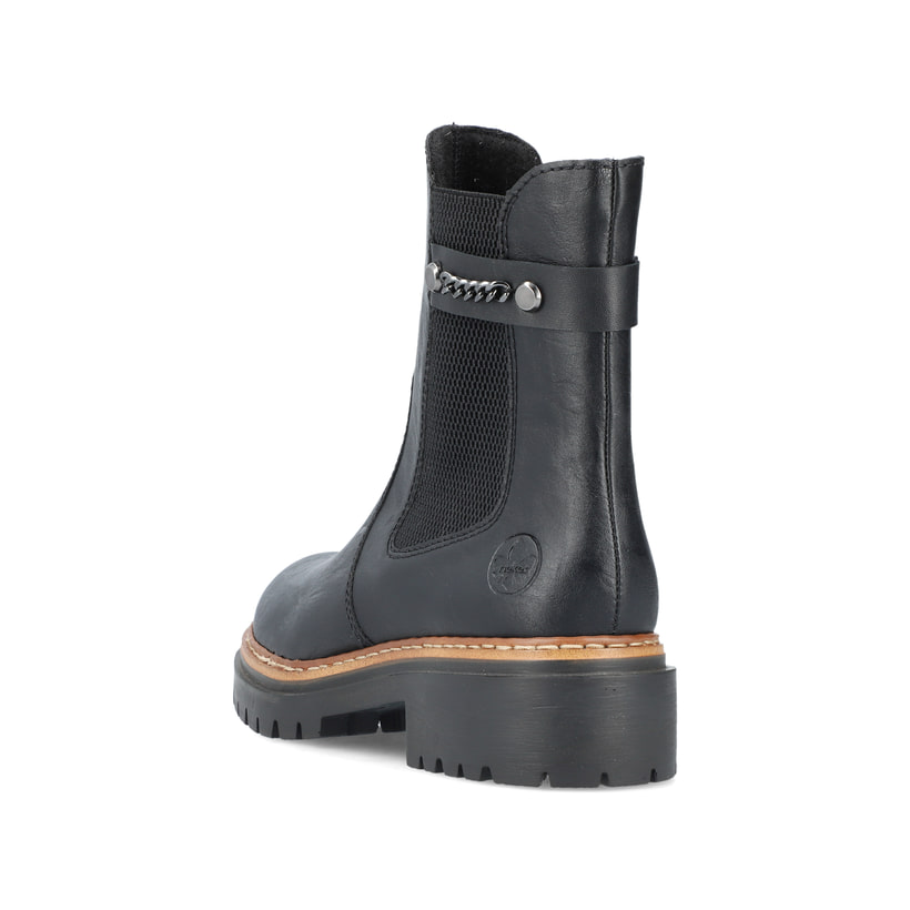 Rieker Artikelnummer 72690-00 Rieker Damen Chelsea Boots asphaltschwarz Kostenloser Versand