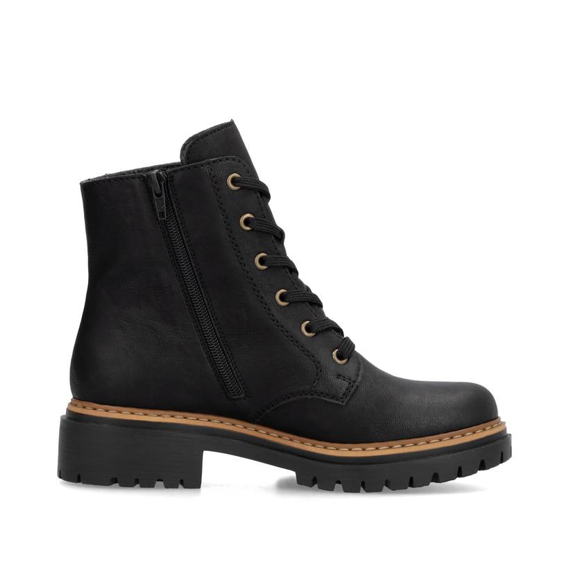 Rieker Artikelnummer 72617-00 Rieker Damen Biker Boots nachtschwarz Limitierter Zeitrabatt