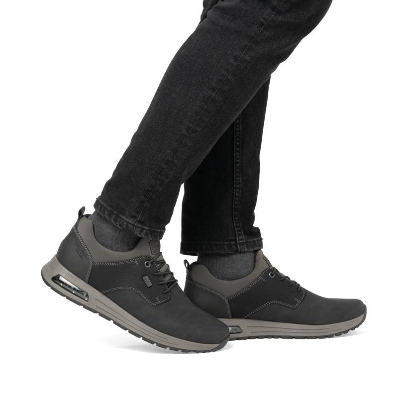 Rieker Artikelnummer B1052-00 Rieker Herren Slipper graphitschwarz Großer Ausverkauf