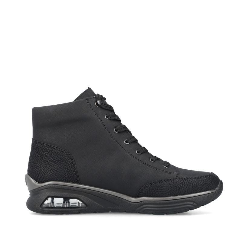 Rieker Artikelnummer M5610-00 Rieker Damen Schnürstiefel graphitschwarz Begrenztes Angebot