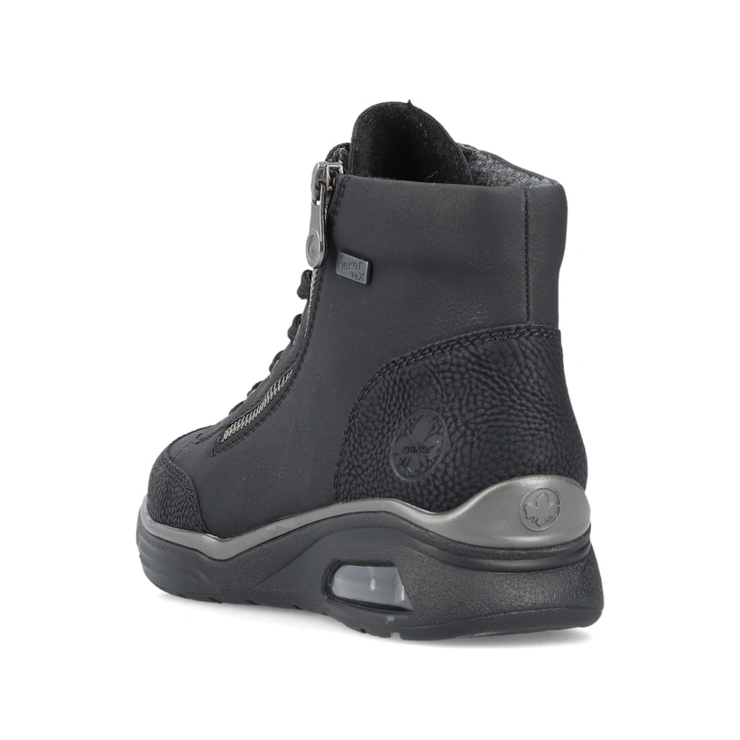 Rieker Artikelnummer M5610-00 Rieker Damen Schnürstiefel graphitschwarz Begrenztes Angebot