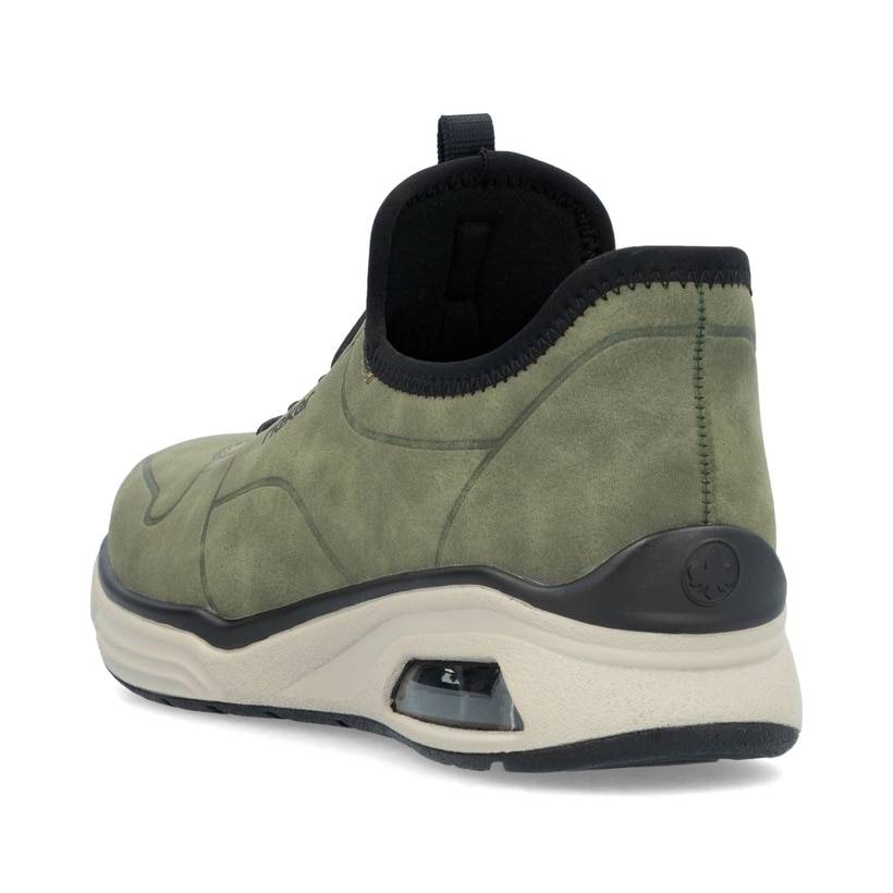 Rieker Artikelnummer M5651-54 Rieker Damen Slipper khaki-schwarz Online Shopping