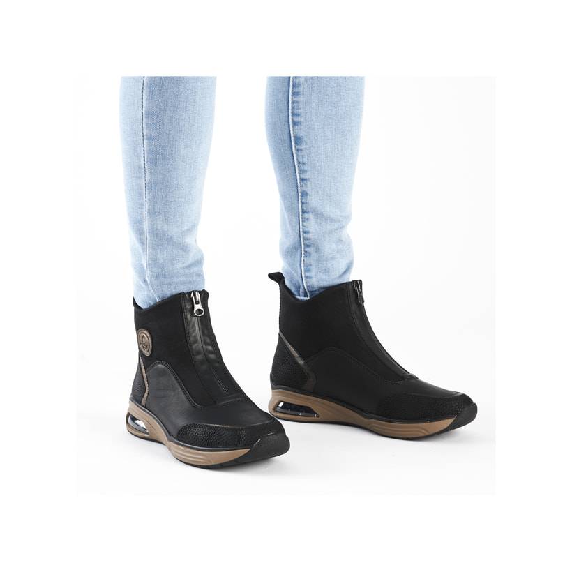 Rieker Artikelnummer M5656-00 Rieker Damen Stiefeletten stahlschwarz Exklusivangebot