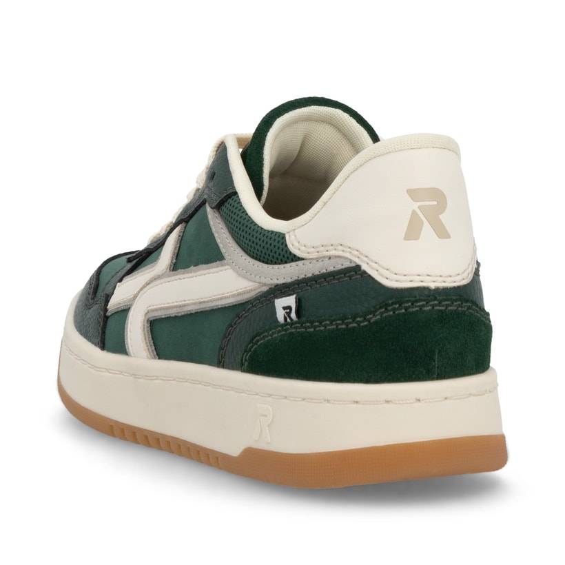 Rieker Artikelnummer W1900-54 Rieker Damen Sneaker Low waldgrün-weiß Vatertagsangebot