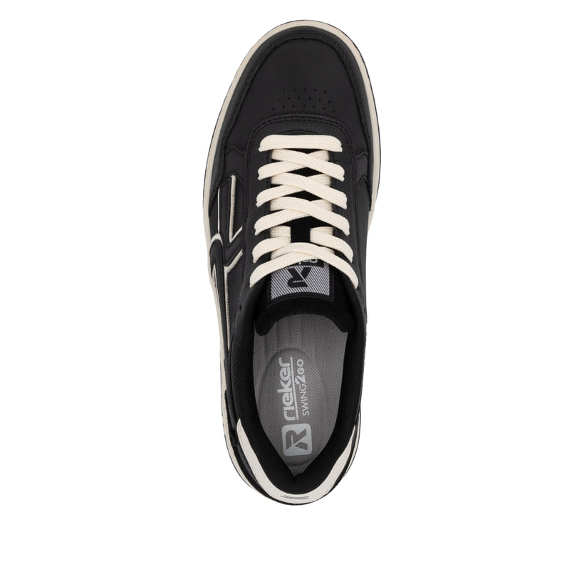 Rieker Artikelnummer W1900-00 Rieker Damen Sneaker Low urbanschwarz-weiß Jubiläumsangebot