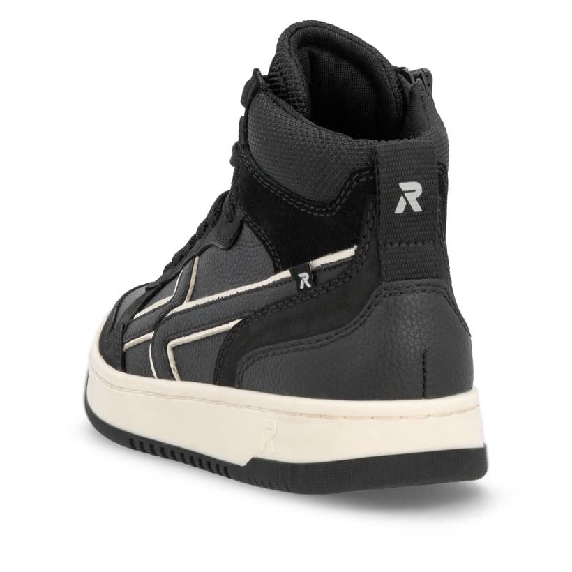 Rieker Artikelnummer W1970-00 Rieker Damen Sneaker High carbonschwarz Lagerräumung